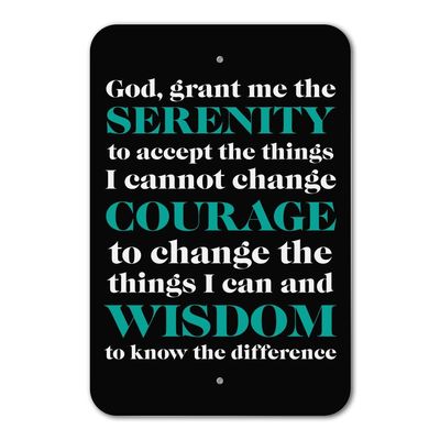 GRAPHICS & MORE Serenity Prayer Courage Wisdom Home Business Office Sign