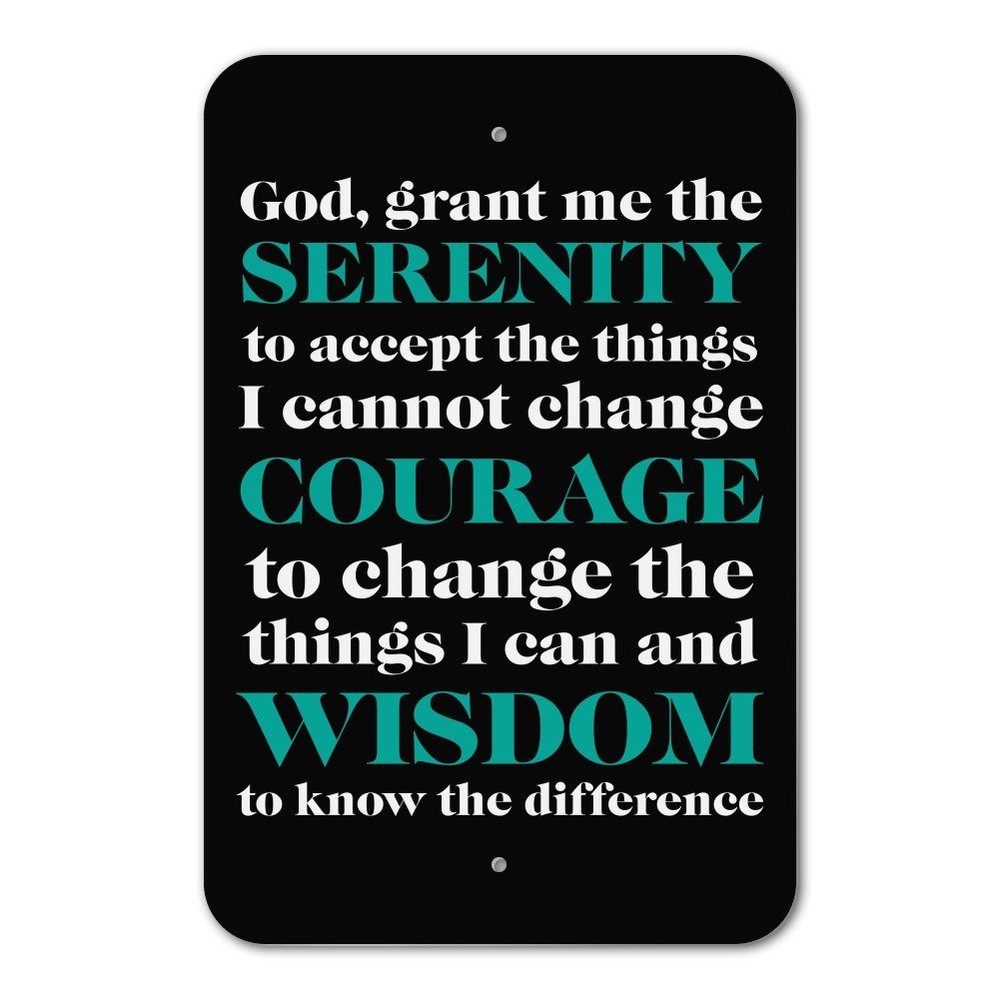 GRAPHICS & MORE Serenity Prayer Courage Wisdom Home Business Office Sign