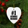 Designsify Christmas Tree Decoration, Number One #1 Automobile Mechanic, Heart Ornament, Gifts for Birthday Anniversary Valentines Mom Mothers Fathers Day Party, to Men Women Him Her Friend Mom view 3