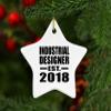 Designsify Christmas Tree Decoration, Industrial Designer Established EST. 2018, Star Ornament, Gifts for Birthday Anniversary Valentines Mom Mothers Fathers Day Party, to Men Women Him Her view 3
