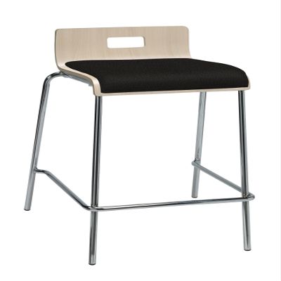 KFI Seating Jive Series Counter Stool, Tuxedo Fabric