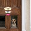 All Quality Oval Beware Of Dog Thank You Sign - Blue Medium view 4