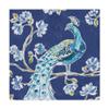 Peacock Allegory IV Blue by Daphne Brissonnet, 18x18-Inch view 1