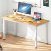 DlandHome 47 inches Medium Computer Desk, Composite Wood Board, Decent and Steady Home Office Desk/Workstation/Table, BS1-120TW Teak and White Legs, 1 Pack view 2