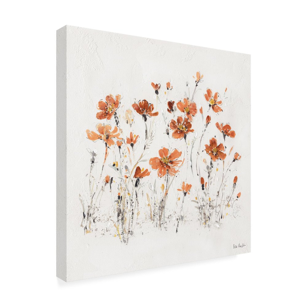 Wildflowers III Orange by Lisa Audit, 18x18-Inch