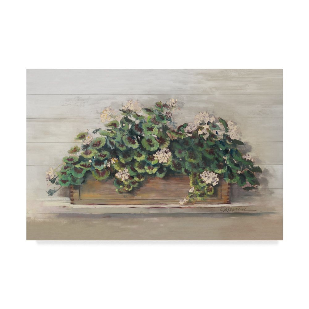 Market Geraniums Crop by Carol Rowan, 16x24-Inch
