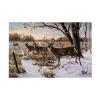 Cautious Crossing Whitetails by Wilhelm Goebel, 16x24-Inch view 2