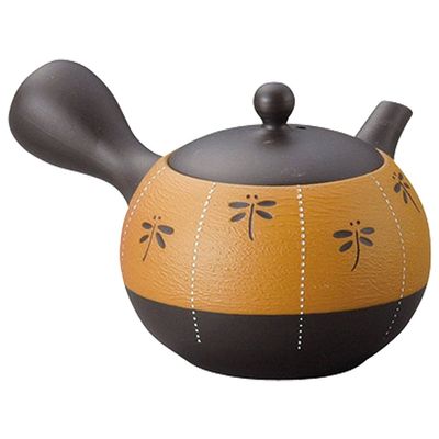 Yamashita Kogei 13037790 Tokoname Ware Shokunota Komaru Rulette Dragonfly Teapot, 6.1 fl oz (180 cc)