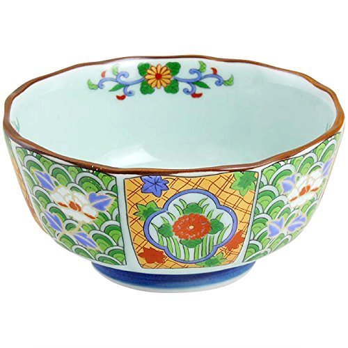 Ranchant 1802-032403 Small Bowl, Multi, 4.8 x 2.3 inches (12.2 x 5.8 cm), Nabeshima Crest Arita Ware Made in Japan