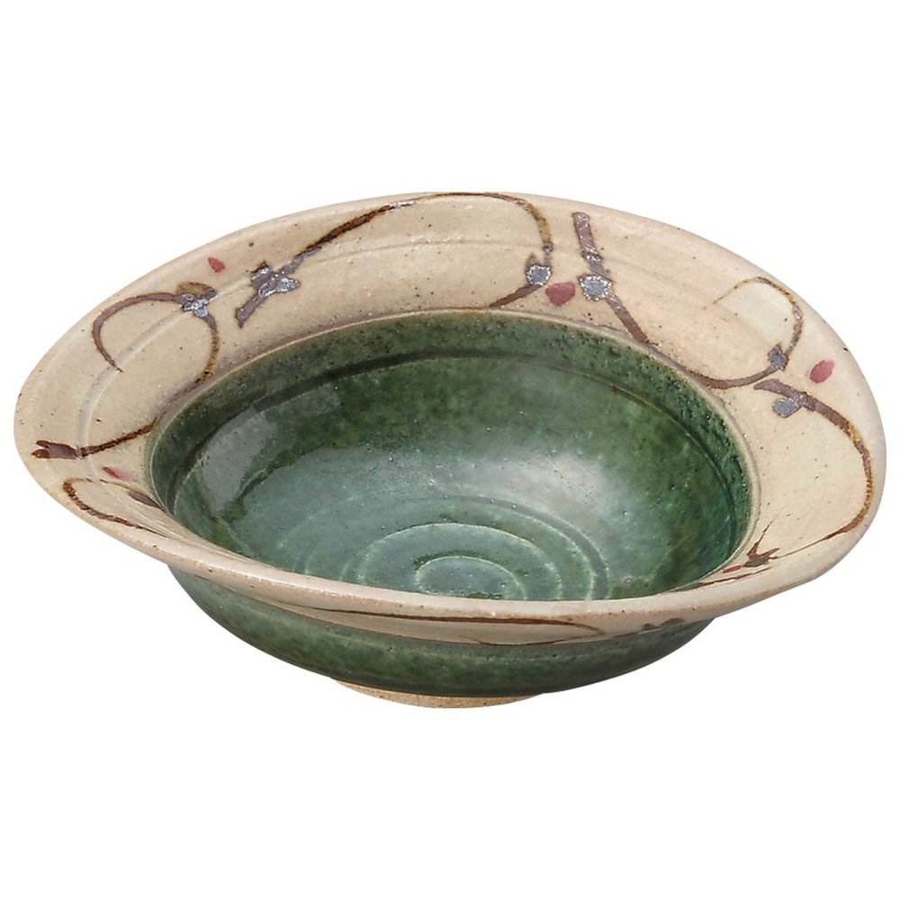 Yamashita Craft 14818000 Oribe Octopus Arabesque Twist 4.5 Square Pot, 6.1 x 5.5 x 1.9 inches (15.5 x 14 x 4.8 cm)