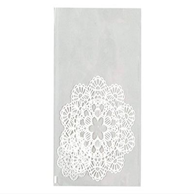 OPP Pack 68891 Lace Paper, White, 7.1 x 10.2 inches (18 x 26 cm)