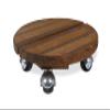 Louis Moulin Base 4 Wheels, Wood, 30 x 30 x 8.5 cm, 8500 view 1