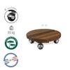 Louis Moulin Base 4 Wheels, Wood, 30 x 30 x 8.5 cm, 8500 view 4