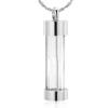 constantlife Cremation Jewelry for Ashes Mini Time Hourglass Glass Pendant Memorial Urn Necklace Keepsake Jewelry for Human Pet Ashes (Silver) view 1