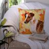 Caroline's Treasures BB9908PW1414 Smooth Fox Terrier Fall Fabric Decorative Pillow, Yellow Machine Washable, Indoor Outdoor Decorative Pillow for Couch, Bed or Patio, 14Hx14W view 3