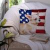 Caroline's Treasures BB9697PW1414 Chihuahua Leg up Patriotic Fabric Decorative Pillow Machine Washable, Indoor Outdoor Decorative Pillow for Couch, Bed or Patio, 14Hx14W view 3