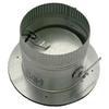Greenseam Collar W/Damper, 8 in Duct Dia, Galvanized Steel, 24 GA, 10 in W x GR6POCR8GA24D - 1 Each view 1
