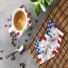 Caroline's Treasures BB9701FC Westie Patriotic Foam Coaster Set of 4 Set of 4 Cup Coasters for Indoor Outdoor, Tabletop Protection, Anti Slip, Mouse pad Material view 3