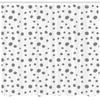 Ambesonne Grey and White Shower Curtain, Simplistic Spotty Dalmatian Pattern in Retro Style with Doodle Design, Cloth Fabric Bathroom Decor Set with Hooks, 69" W x 70" L, Grey and White view 2