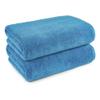 Amazon Basics 2-Piece Quick-Dry Oversize Bath Towel, 100% Cotton, 54" x 30", Lake Blue view 3