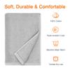 Amazon Basics 2 Piece Quick-Dry Oversize Bath Towel, 100% Cotton, 54" x 30", Platinum view 2