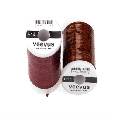 Veevus Holographic Tinsel (Cranberry, Large)