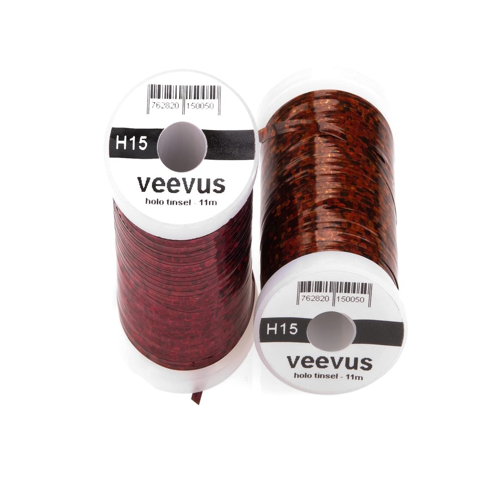 Veevus Holographic Tinsel (Cranberry, Large)