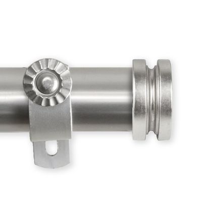 A&F Rod Dcor - Pancake 1" Curtain Rod 160-240 inch - Satin Nickel