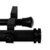 A&F Rod Dcor - Pancake 1" Double Curtain Rod 160-240 inch - Black view 1