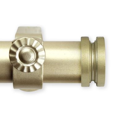 A&F Rod Dcor - Pancake 1" Curtain Rod 160-240 inch - Gold