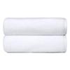 Amazon Basics 2-Piece Quick-Dry Oversize Bath Towel, 100% Cotton, 54" x 30", White view 1