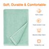Amazon Basics 2-Pack Quick-Dry Lightweight Moisture Absorbing Bath Towel, 100% Cotton, 54" x 30", Seafoam Green view 2