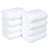 Amazon Basics 8-Pack Soft, Highly Absorbent, Quick-Dry Hand Towels, 100% Cotton, 28" x 16", White view 1
