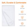 Amazon Basics 8-Pack Soft, Highly Absorbent, Quick-Dry Hand Towels, 100% Cotton, 28" x 16", White view 3
