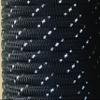 3/8" Premium Double-Yacht Braid Polyester Rope. Sailboat Rigging Line. Made In The U.S.A. (Black w/Reflective Tracers, 300) view 1