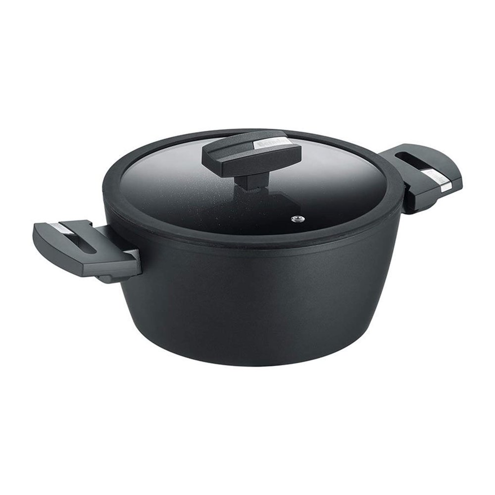 Berndes Balance Induction Enduro Kochtopf Cooking pot 24 cm, wp20, Black