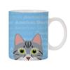 Adorable Cat Breed Design 11oz Ceramic Coffee Mug (American Shorthair) view 1