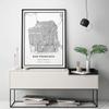 San Francisco map poster print | Modern black and white wall art | Scandinavian home decor | California City prints artwork | Fine art posters 20x30 view 2
