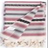 Bersuse Beach Towels Peshtemal Turkish Towels 100% Cotton Sanjose Turkish Towel - 35x71 Inches, Burgundy (Set of 6) view 3