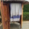 Bersuse 100% Cotton Biarritz Turkish Towel - 37x70 Inches, Dark Blue (Set of 6) view 2