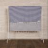 Bersuse Beach Towels Peshtemal Turkish Towels Malibu Premium Turkish Beach Towel - Peshtemal Beach Towel, 100% Cotton, Quick-Dry, Sand-Free, Lightweight Oeko-TEX - 37x70 Inches, Dark Blue (Set of 6) view 2