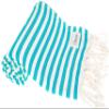 Bersuse Beach Towels Peshtemal Turkish Towels Malibu Premium Turkish Beach Towel - Peshtemal Beach Towel, 100% Cotton, Quick-Dry, Sand-Free, Lightweight Oeko-TEX - 37x70 Inches, Turquoise (Set of 6) view 1