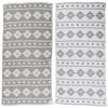 Bersuse 100% Cotton Belize Turkish Towel - 37x70 Inches, Silver Gray (Set of 6) view 1