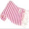 Bersuse Beach Towels Peshtemal Turkish Towels Malibu Premium Turkish Beach Towel - Peshtemal Beach Towel, 100% Cotton, Quick-Dry, Sand-Free, Lightweight Oeko-TEX - 37x70 Inches, Pink (Set of 6) view 1