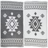 Bersuse 100% Cotton Uxmal Turkish Towel Beach Towel Bath Towel Dual Layer Peshtemal Beach Blanket Beach Essentials - 37x70 Inches, Black (Set of 6) view 1