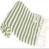 Bersuse Beach Towels Peshtemal Turkish Towels Malibu Premium Turkish Beach Towel - Peshtemal Beach Towel, 100% Cotton, Quick-Dry, Sand-Free, Lightweight OEKO-TEX - 37x70 Inches, Olive Green (Set of 6) view 1