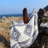 Bersuse 100% Cotton Tulum Turkish Towel Beach Towel Bath Towel Dual Layer Peshtemal Beach Blanket Beach Essentials - 37x70 Inches, Dark Blue (Set of 6) view 2
