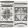 Bersuse 100% Cotton Aruba Turkish Towel Beach Towel Bath Towel Dual Layer Peshtemal Beach Blanket Beach Essentials - 37x70 Inches, Black (Set of 6) view 1
