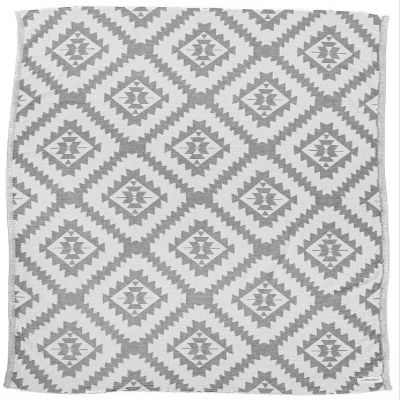 Bersuse 100% Cotton Zipolite Turkish Towel Beach Towel Bath Towel Dual Layer Peshtemal Beach Blanket Beach Essentials - 37x70 Inches, Silver Gray (Set of 6)
