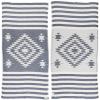 Bersuse 100% Cotton Carmen Turkish Towel Beach Towel Bath Towel Dual Layer Peshtemal Beach Blanket Beach Essentials - 37x70 Inches, Dark Blue (Set of 6) view 1